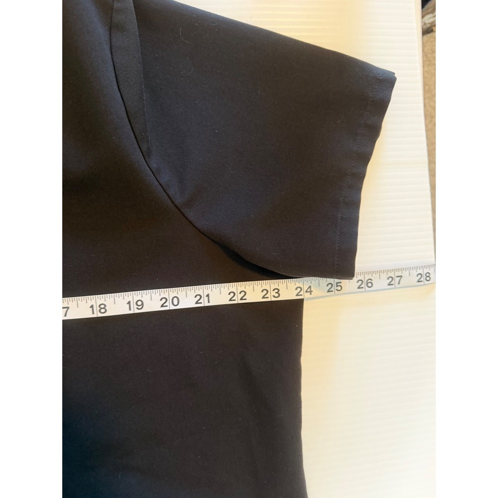 FIGS Technical Collection Black V-Neck Scrub Top XXL FW1100 Short Sleeve - Picture 5 of 7